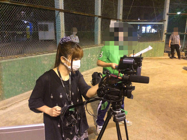 現在：撮影の様子